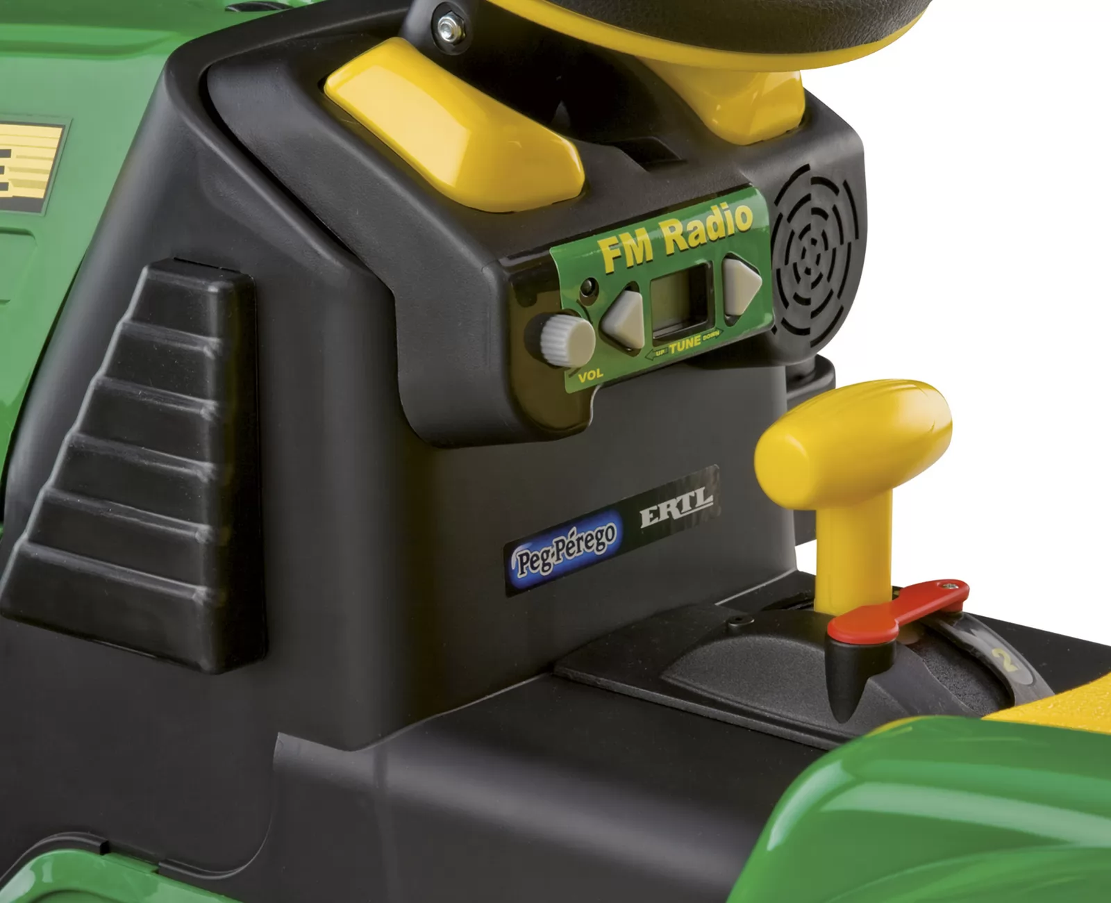 Tractor Eléctrico Infantil John Deere Ground Loader cambio de marchas