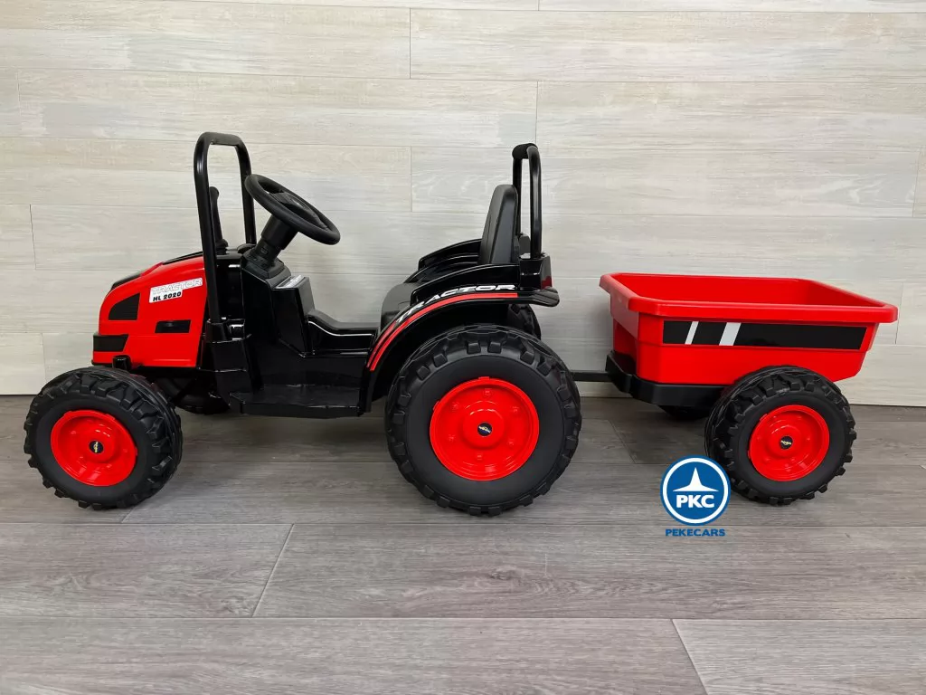 Tractor Electrico Peketrac 4100 12V 2.4G Rojo
