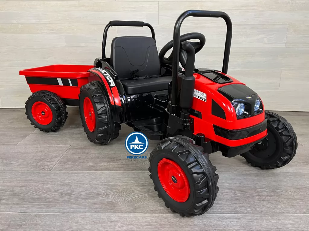 Tractor Electrico Peketrac 4100 12V 2.4G Rojo