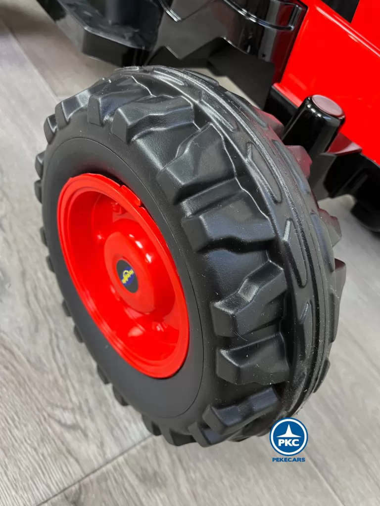 Tractor Electrico Peketrac 4100 12V 2.4G Rojo