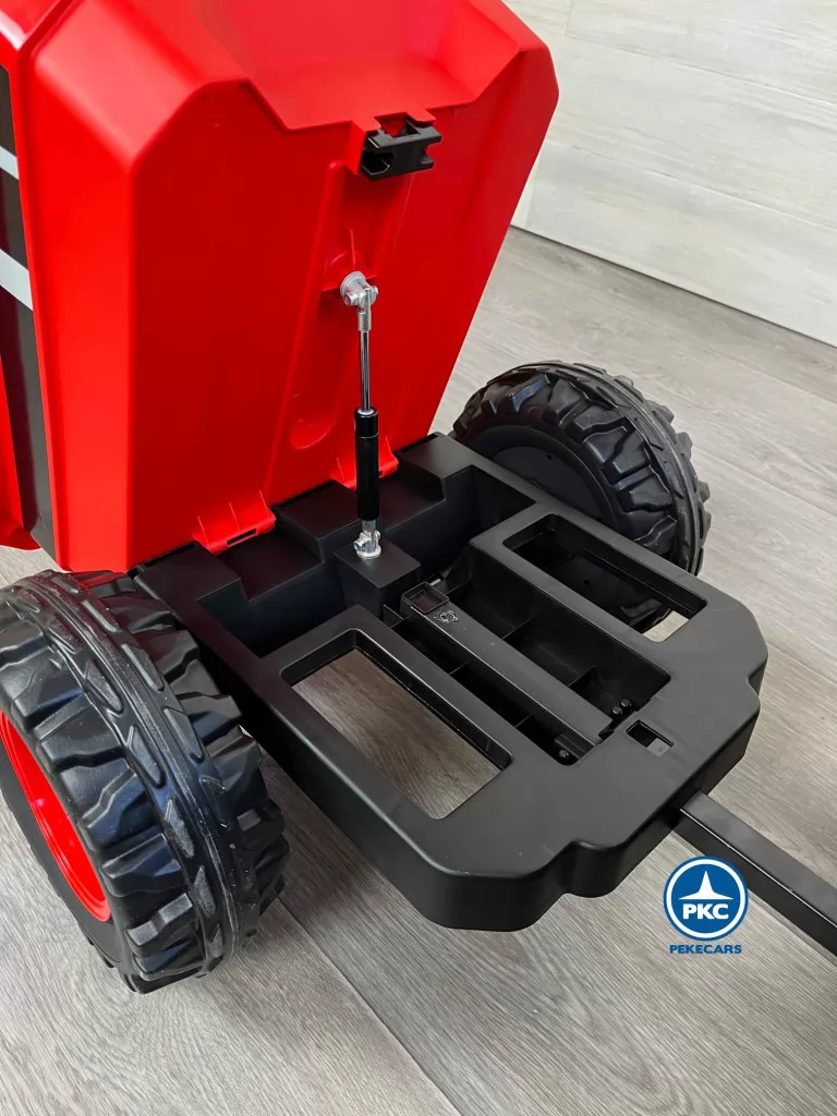 Tractor Electrico Peketrac 4100 12V 2.4G Rojo