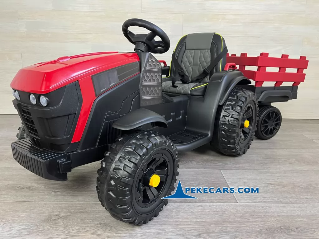 Tractor Electrico Peketrac 7100 12V Rojo