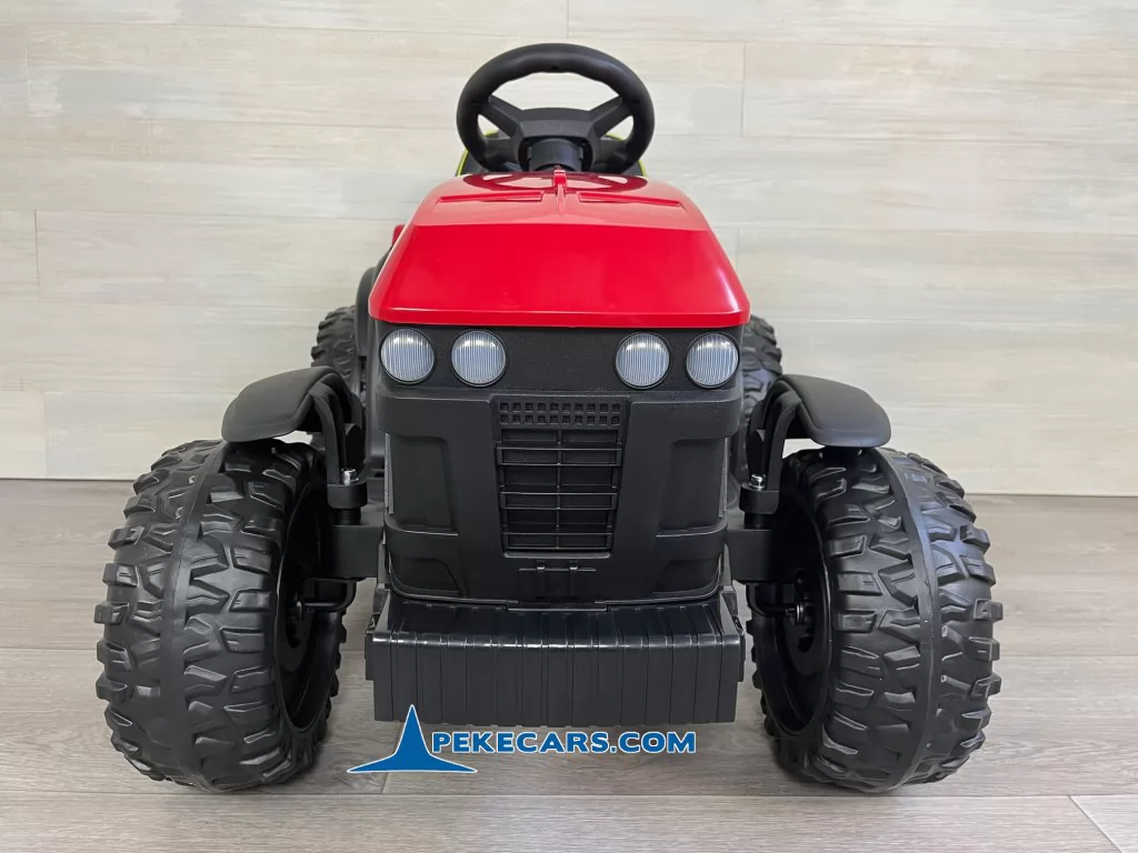 Tractor Electrico Peketrac 7100 12V Rojo vista frontal
