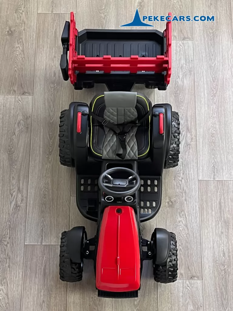 Tractor Electrico Peketrac 7100 12V Rojo
