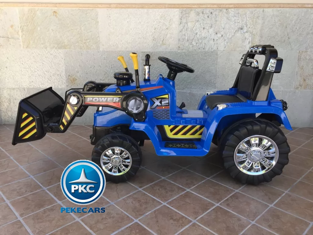 Tractor Eléctrico Peketrac 1005 12V 2.4G Azul