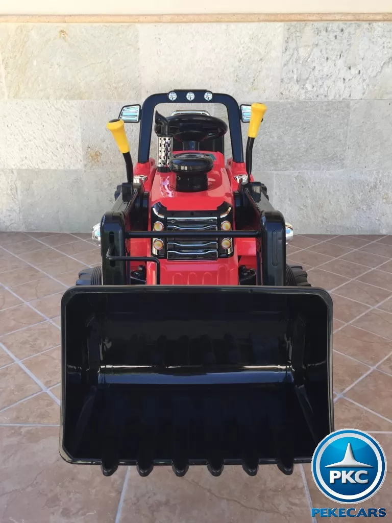 Tractor Eléctrico Infantil Case III Style Rojo delantero