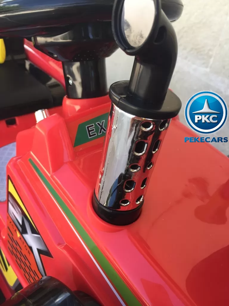 Tractor Eléctrico Infantil Case III Style Rojo
