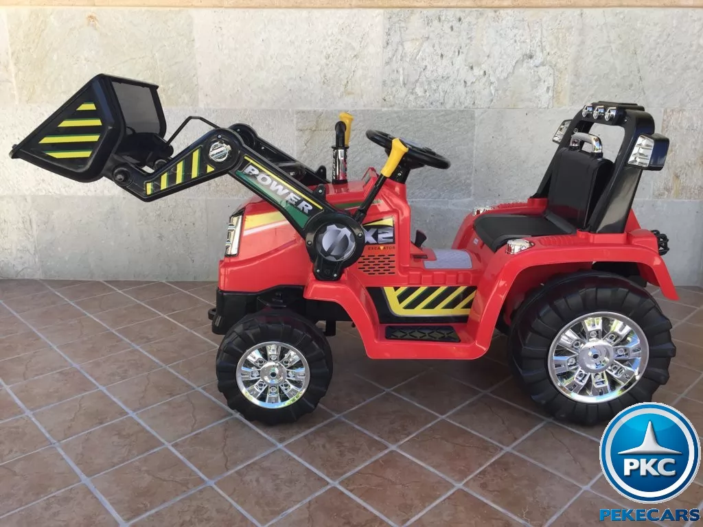 Tractor Eléctrico Infantil Case III Style Rojo