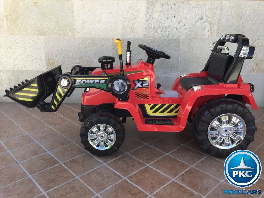 Tractor Eléctrico Infantil Case III Style Rojo