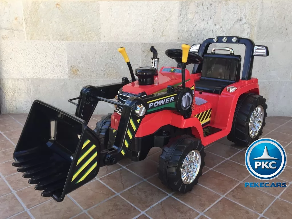 Tractor Eléctrico Infantil Case III Style Rojo