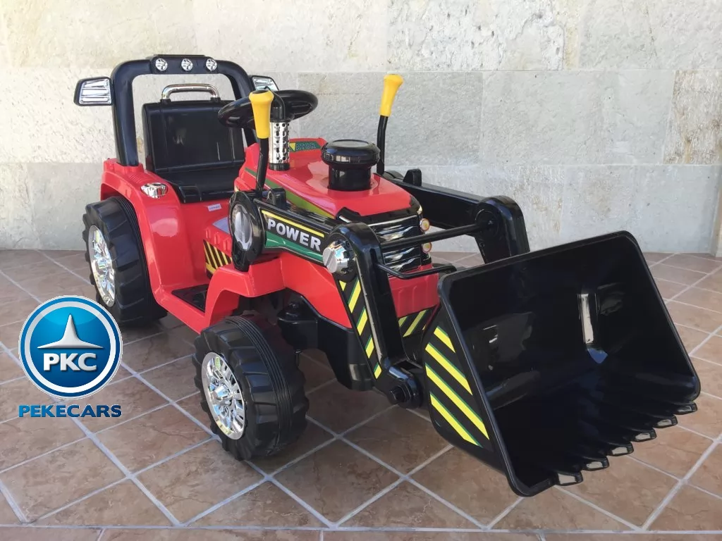 Tractor Eléctrico Infantil Case III Style Rojo