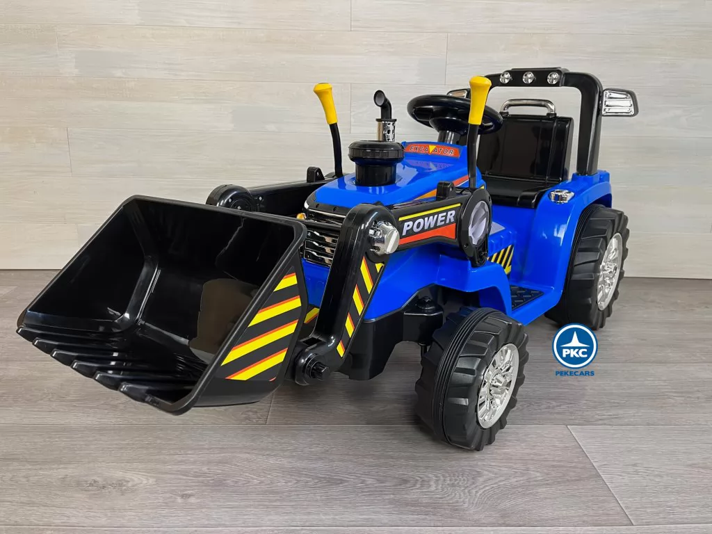 Tractor Eléctrico Peketrac 1005 12V 2.4G Azul perspectiva