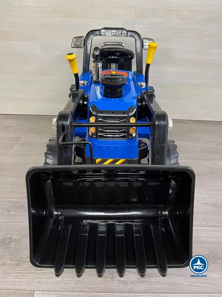 Tractor Eléctrico Peketrac 1005 12V 2.4G Azul frontal