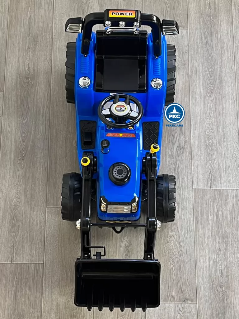 Tractor Eléctrico Peketrac 1005 12V 2.4G Azul vista aérea