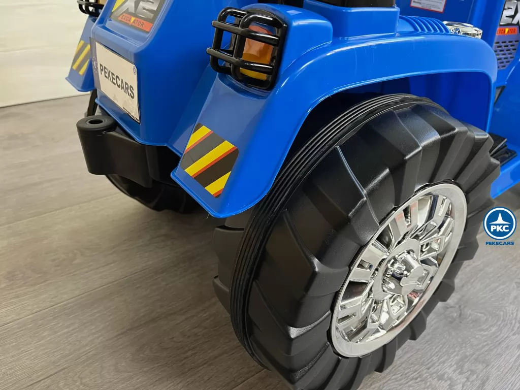 Tractor Eléctrico Peketrac 1005 12V 2.4G Azul eje trasero