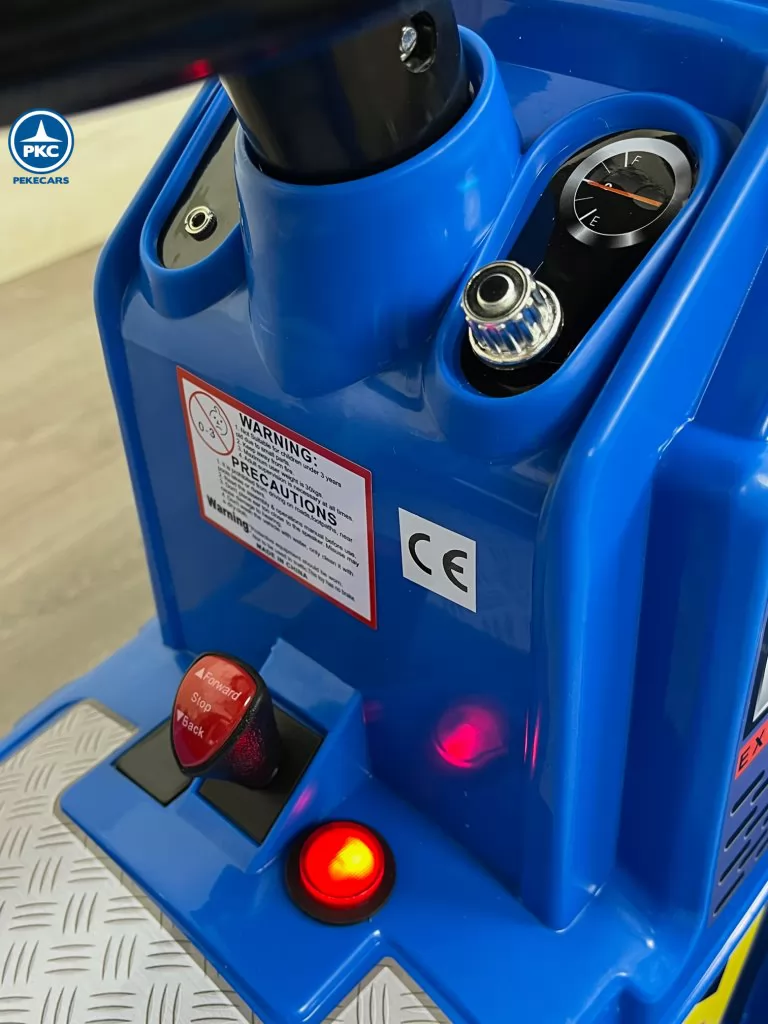 Tractor Eléctrico Peketrac 1005 12V 2.4G Azul palanca marchas