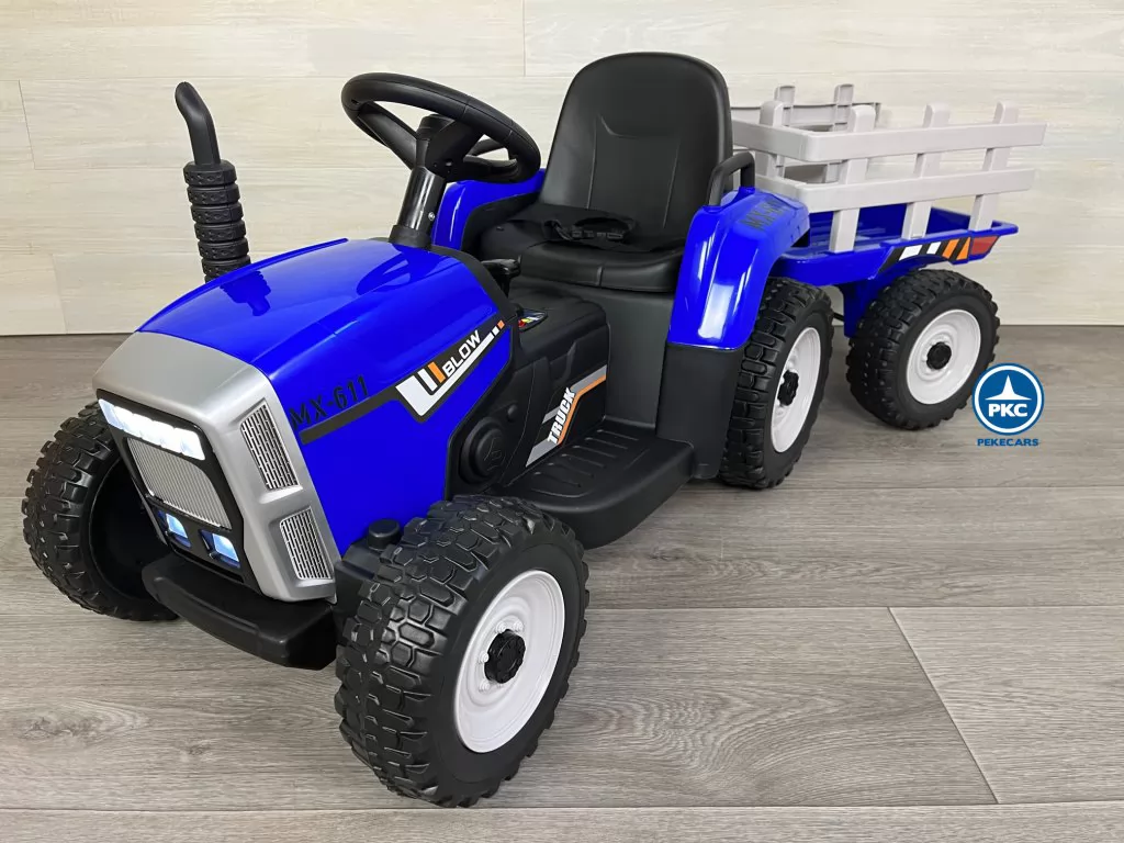 Pekecars Tractor Eléctrico para Niños Blow Truck 12V. Tractor