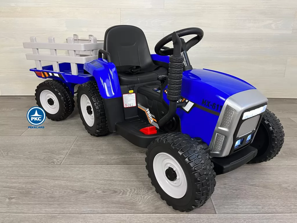 Pekecars Tractor Eléctrico para Niños Blow Truck 12V. Tractor Infantil con  Ruedas Caucho y Mando de Control Parental : : Juguetes y juegos