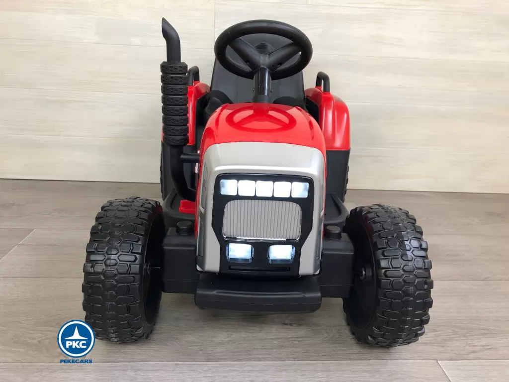Tractor Eléctrico Peketrac 5100 12V Rojo frontal