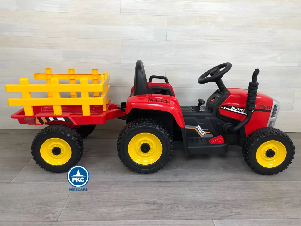 Tractor Eléctrico Peketrac 5100 12V Rojo a batería