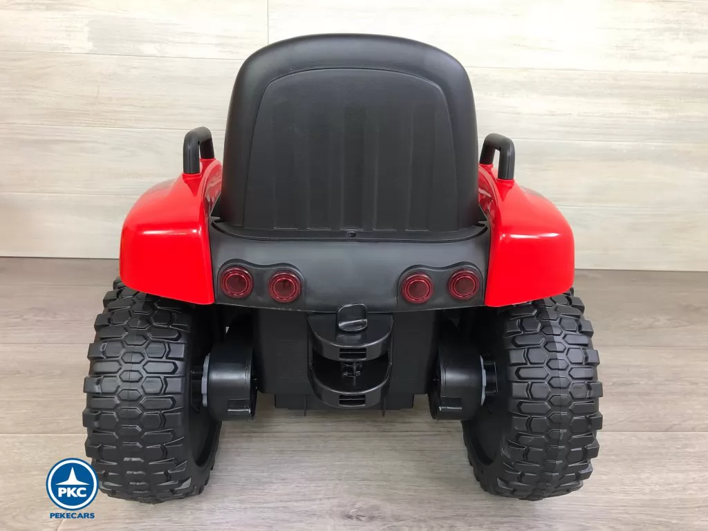 Tractor Eléctrico Peketrac 5100 12V Rojo parte trasera