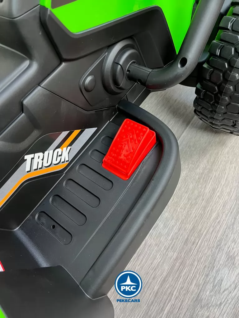 Tractor Eléctrico Peketrac 5100 12V Verde pedal