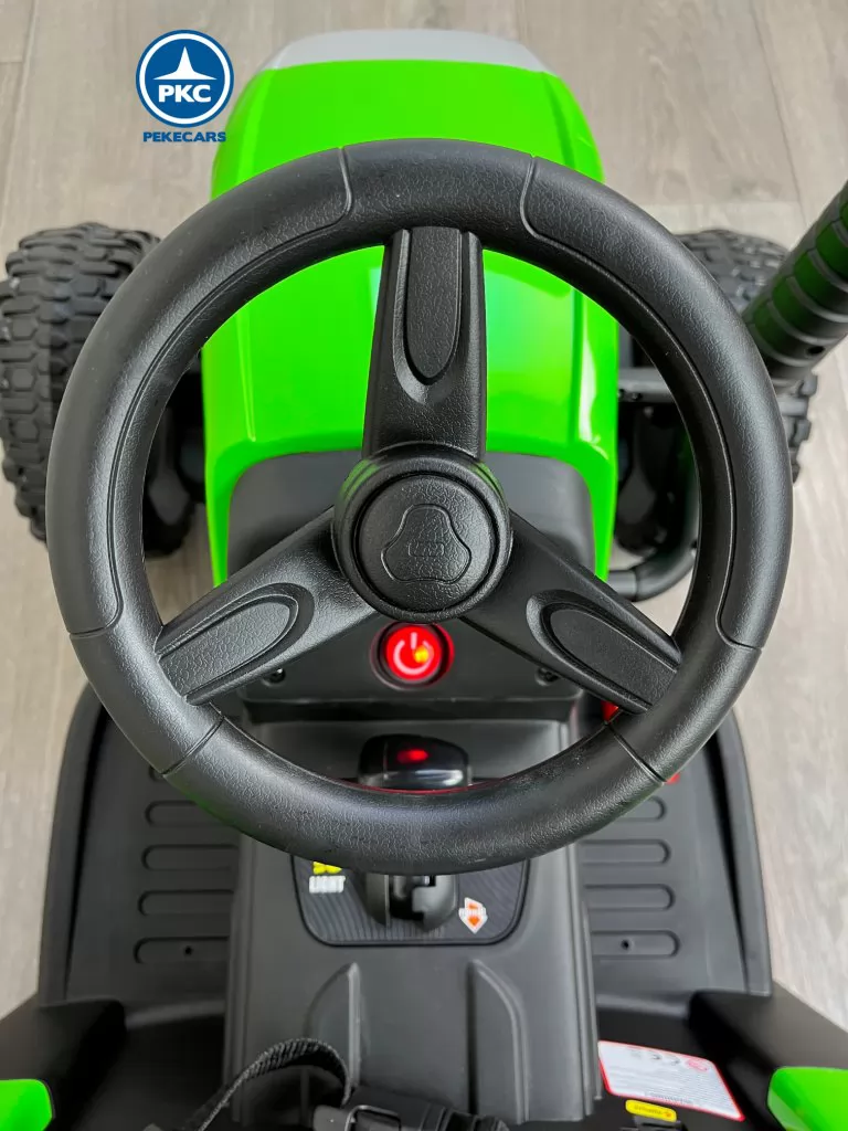 Tractor Eléctrico Peketrac 5100 12V Verde volante