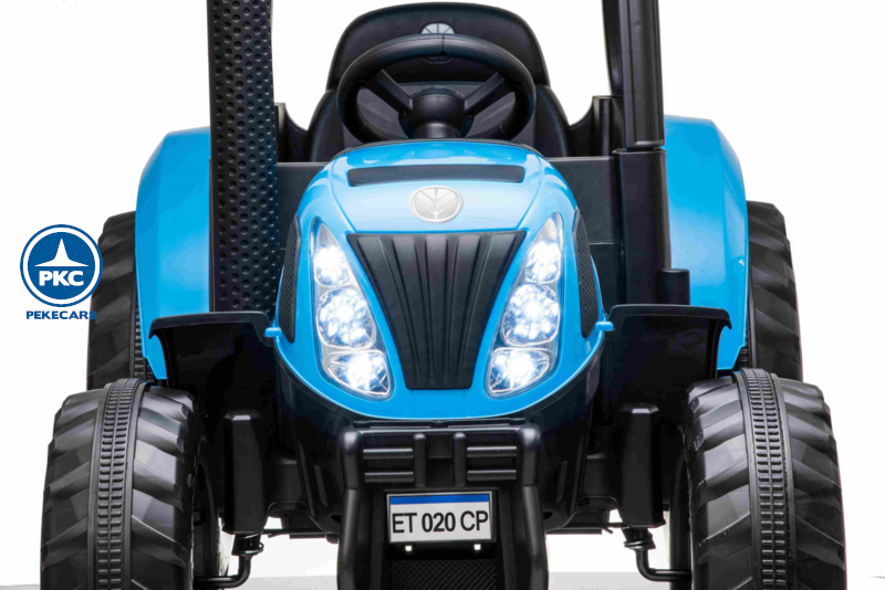 Tractor Eléctrico New Holland T7 12V 2.4G Azul luces