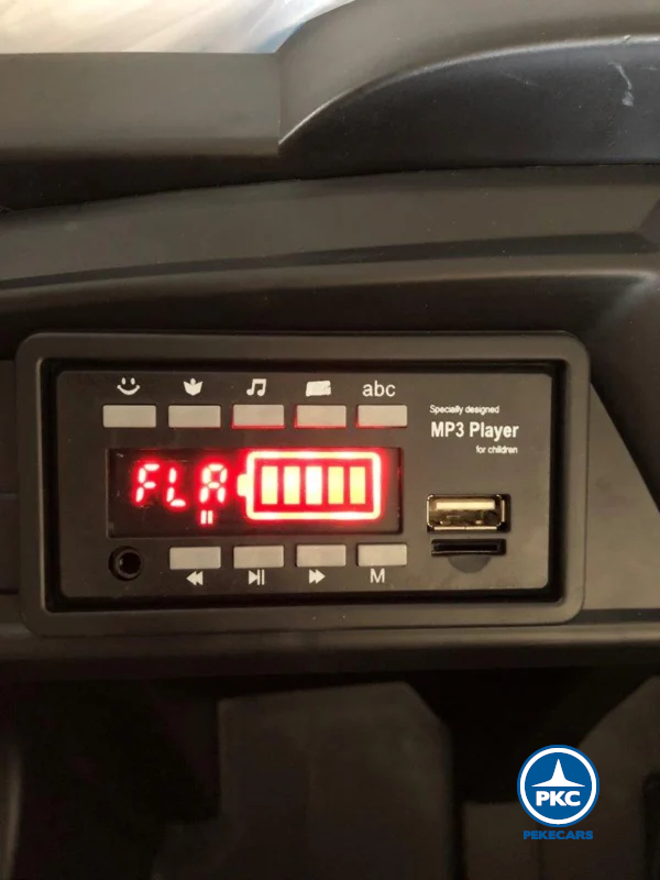 Tractor Eléctrico New Holland T7 12V 2.4G Azul display sonido