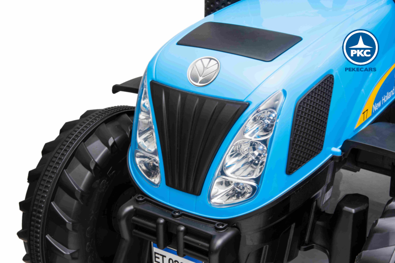 Tractor Eléctrico New Holland T7 12V 2.4G Azul a batería