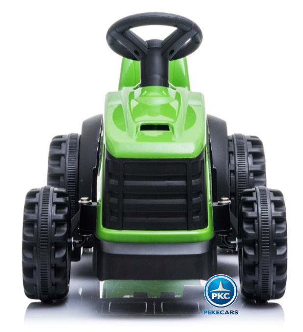tractor electrico 6v verde con remolque