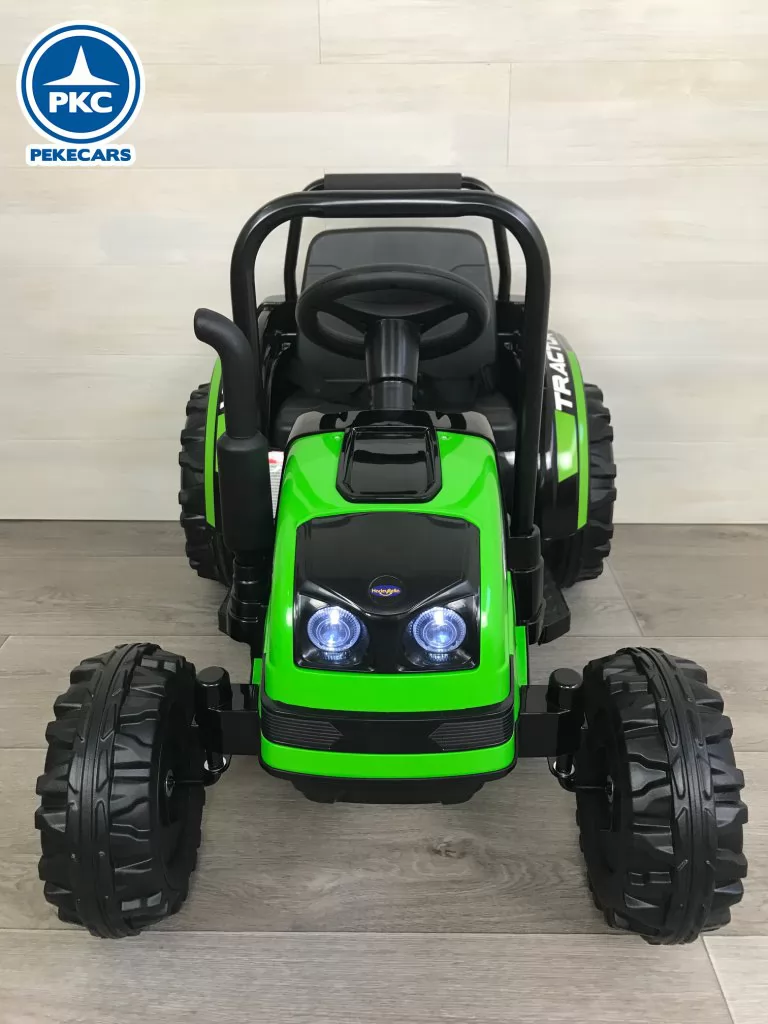 Tractor Electrico Peketrac 4100 12V 2.4G Verde vista  frontal