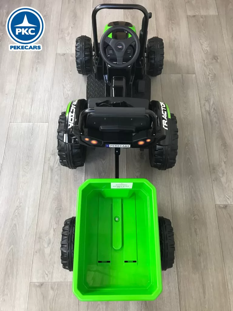 Tractor Electrico Peketrac 4100 12V 2.4G Verde vista picada 2