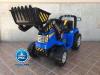 Tractor electrico azul con pala delantera 12V 2.4G new holland Style pekecars