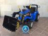 Tractor electrico azul con pala delantera 12V 2.4G new holland Style pekecars