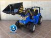 Tractor electrico azul con pala delantera 12V 2.4G new holland Style pekecars