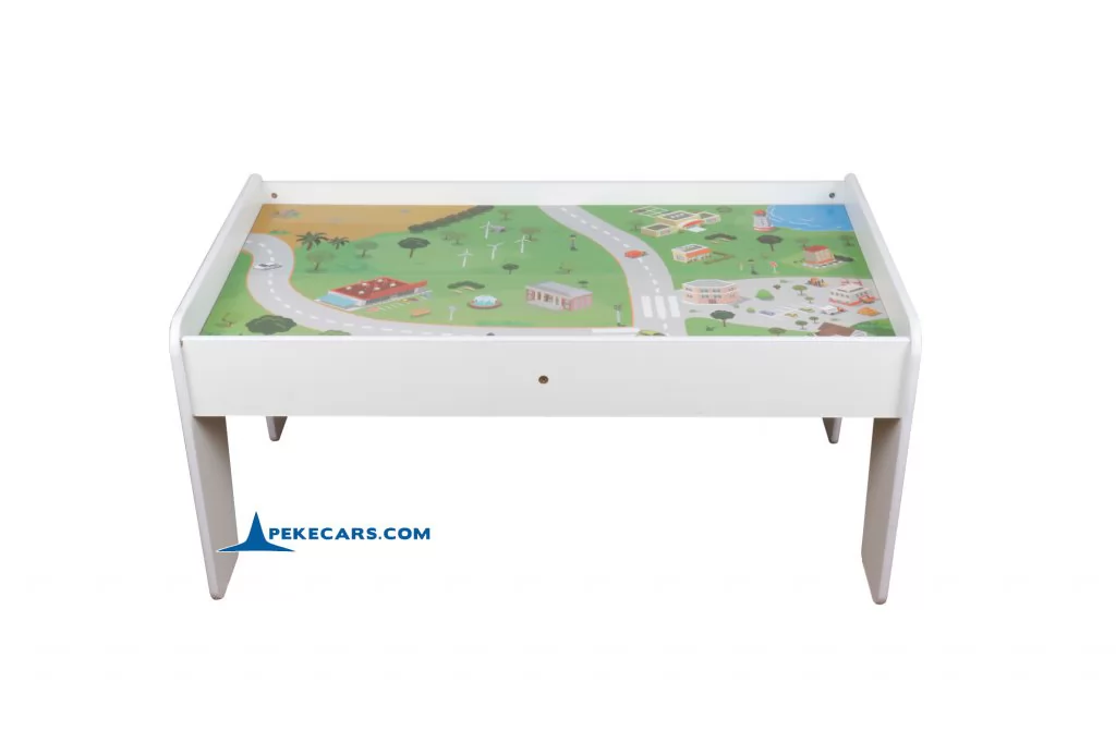 Mesa de Madera con Tren y 90 Piezas posicion 1