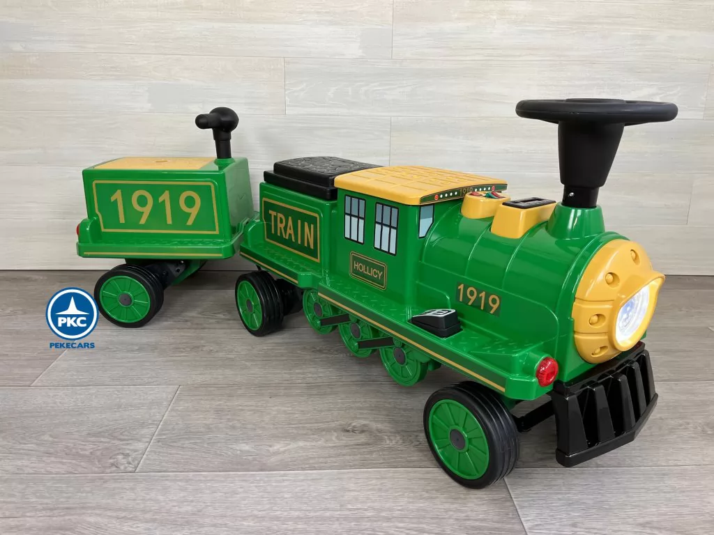 Tren electrico clasico 1919 12V Verde para niños