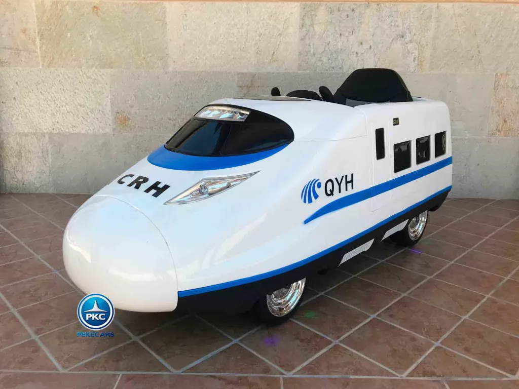 Tren electrico para niños Pekecars Blanco vista principal