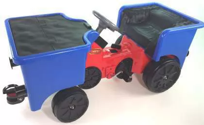 Tren electrico para niños Pekecars Blanco vista principal