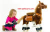 Ponycycle amadeus pequeño marron con niña